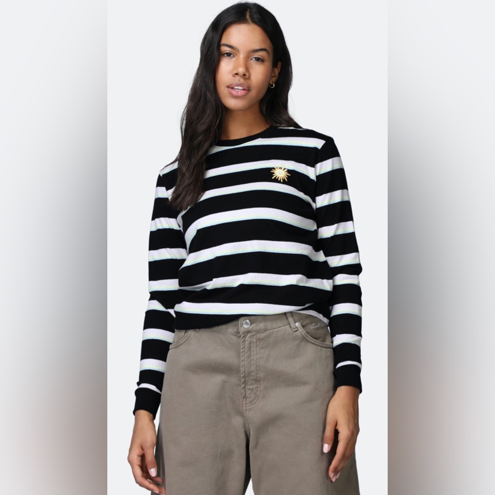 Vans x Skateistan Black striped Long sleeves T-shirt sweater Size L